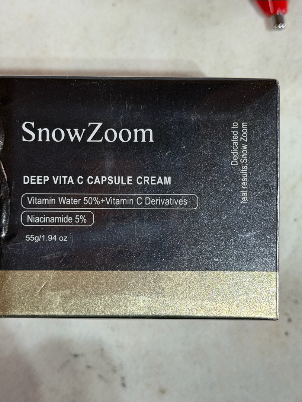 Source Unknown SnowZoom Deep Vita C Capsule Cream - Black and Gold